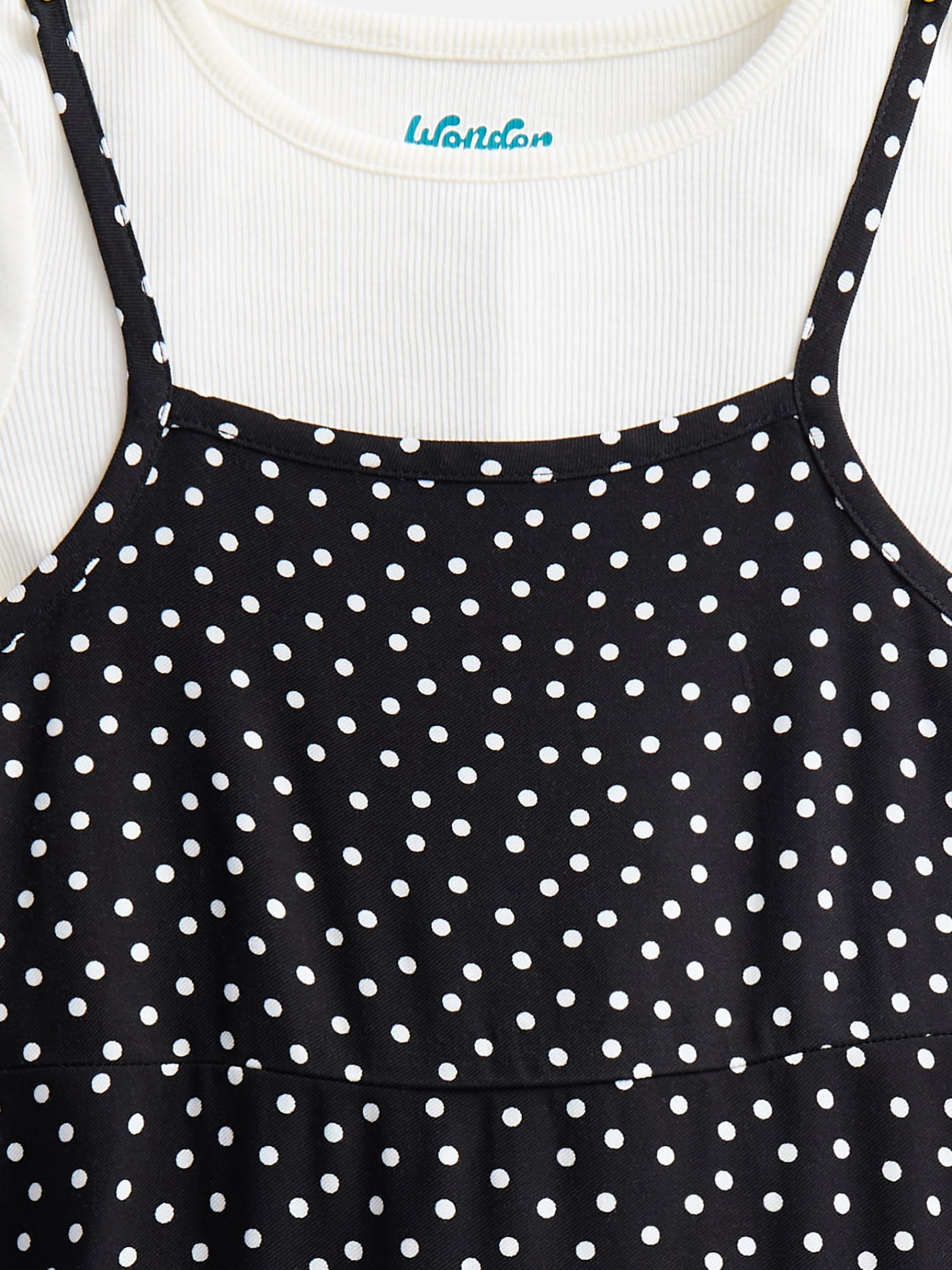 Wonder Nation Girls' Cami Dress and Tee Set, 2-Piece, Sizes 4-18