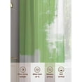 thumbnail image 6 of Sage Green Sheer Curtains 84 Inches Long 2 Panels Gray Graffiti Color Blocks Abstract Art Modern Light Filtering Semi Sheer Window Curtains Drapes for Bedroom Living Room 52"x84", 6 of 7