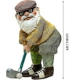 thumbnail image 4 of Golfing Gnome Crafts Statue Garden Table Ornament Decor, 4 of 4