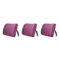 thumbnail image 2 of Transemion Relieve Back Pain Memory Cotton Lumbar Support Pillow Wide Application purple 33x32x10cm 3Set, 2 of 6