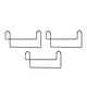 thumbnail image 4 of 3 perchas ahorradoras de espacio, organizador de armario multifuncional para exteriores, minimalista, para clasificar ropa, para vestidos y faldas Negro, 4 of 8