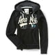 thumbnail image 1 of Aeropostale - Sudadera con capucha y cremallera para mujer Aero Ny 87, color negro, grande, 1 of 1