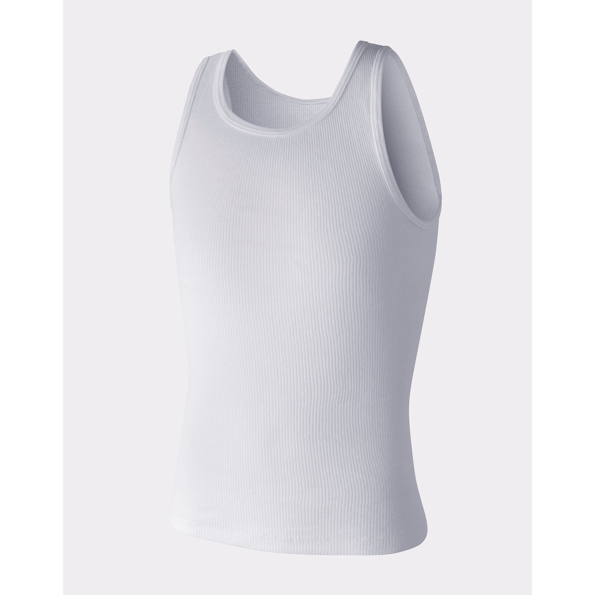 Hanes ComfortSoft Boys Cotton Tank White 3-Pack L