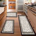 thumbnail image 2 of Floral Kitchen Rugs Sets of 3, Non Slip Kitchen Rugs and Mats Washable Farmhouse Kitchen Rugs Floral Kitchen Floor Mat Carpet Runner Rugs for Hallway Laundry Room, 2 of 12