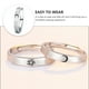 thumbnail image 2 of EeaseMX 1 anillo creativo para pareja, ajustable, para dedo, joyería de moda (plata), 2 of 8