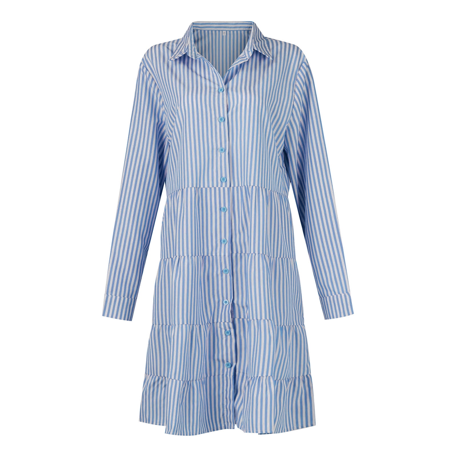 blue and white striped dress asos Blue Chiffon Lace Prom Dress with Ribbon Sleeves – loveangeldress