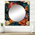 thumbnail image 1 of Designart "Urban Tropical Essence I" 0 Square Mirror For Wall Decor - Large Multicolor Square Printed Wall Mirror Art - Square Bohemian Mirror - Wall Mounted Square Large Mirror, 1 of 5