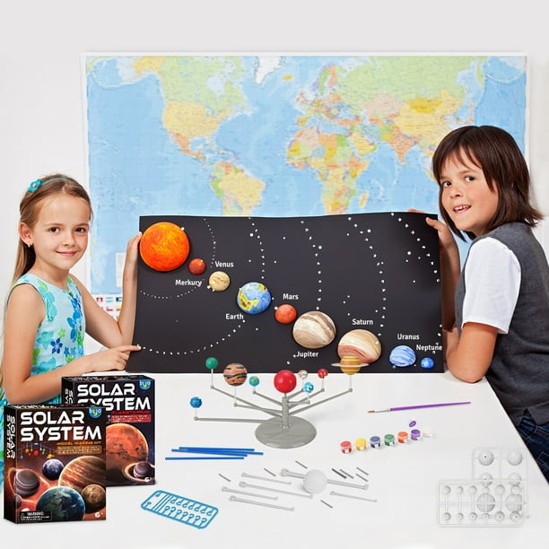 Sistema solar para ninos kit de modelo de sistema solar de astronomia juguetes de vastago de proyector de planetario con 8 planetas juguetes espaciales oso de fresa Electronica Walmart en linea