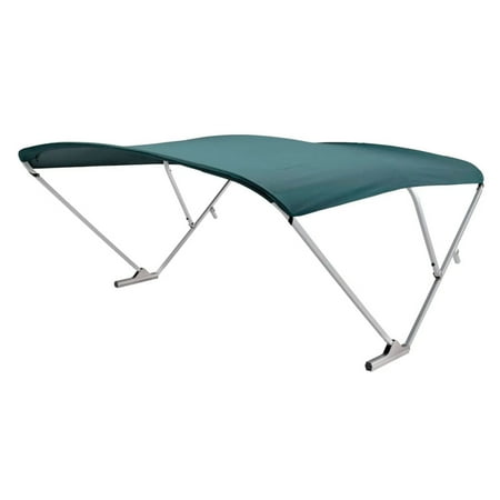 UPC: 0848150061706 | Lippert 2020000303 SureShade Power Bimini – Clear Anodized Frame with Green Fabric
