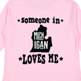 thumbnail image 4 of Inktastic Michigan Travel Gift Someone Loves Me Boys or Girls Long Sleeve Toddler T-Shirt, 4 of 5