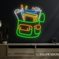 thumbnail image 4 of Glowneon School Backpack Neon Sign, Backpack Led Sign, Student Gifts, 4 of 4