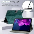 thumbnail image 3 of GSFY Case for Lenovo Tab P11 Plus 2021/Tab P11 2020, Premium PU Leather Protective Folio Stand Cover with Pencil Holder Multiple Viewing Angles for Lenovo Tab P11 TB-J606F/P11 Plus TB-J616F, Green, 3 of 8