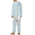 thumbnail image 3 of Cinnamoroll Unisex Onesie Pajamas Zipper Jumpsuit Hooded One Piece Sleepwear for Family Mens Womens, 3 of 8