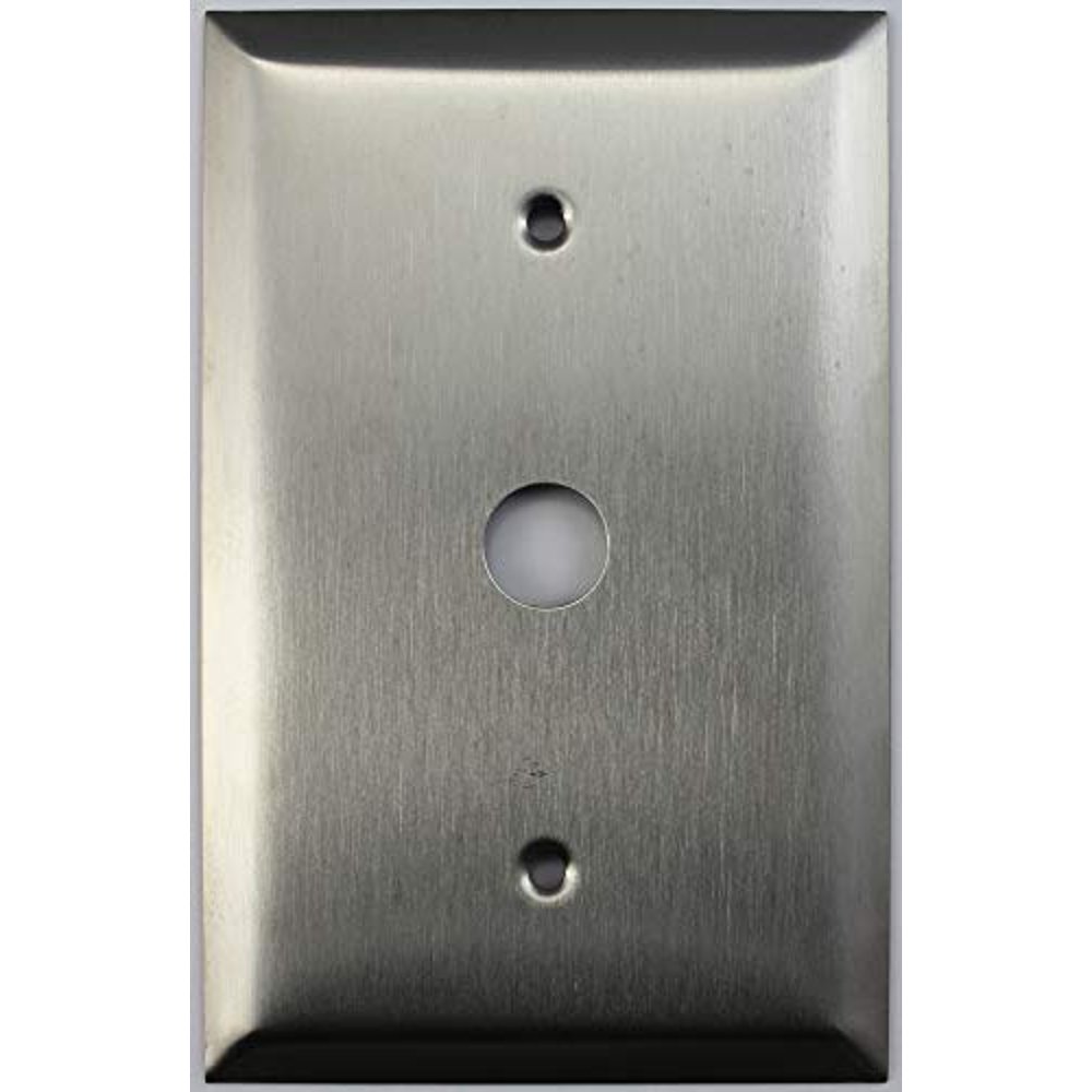 Over Sized Jumbo Satin Stainless Steel 1 Gang Wall Plate with 5/8