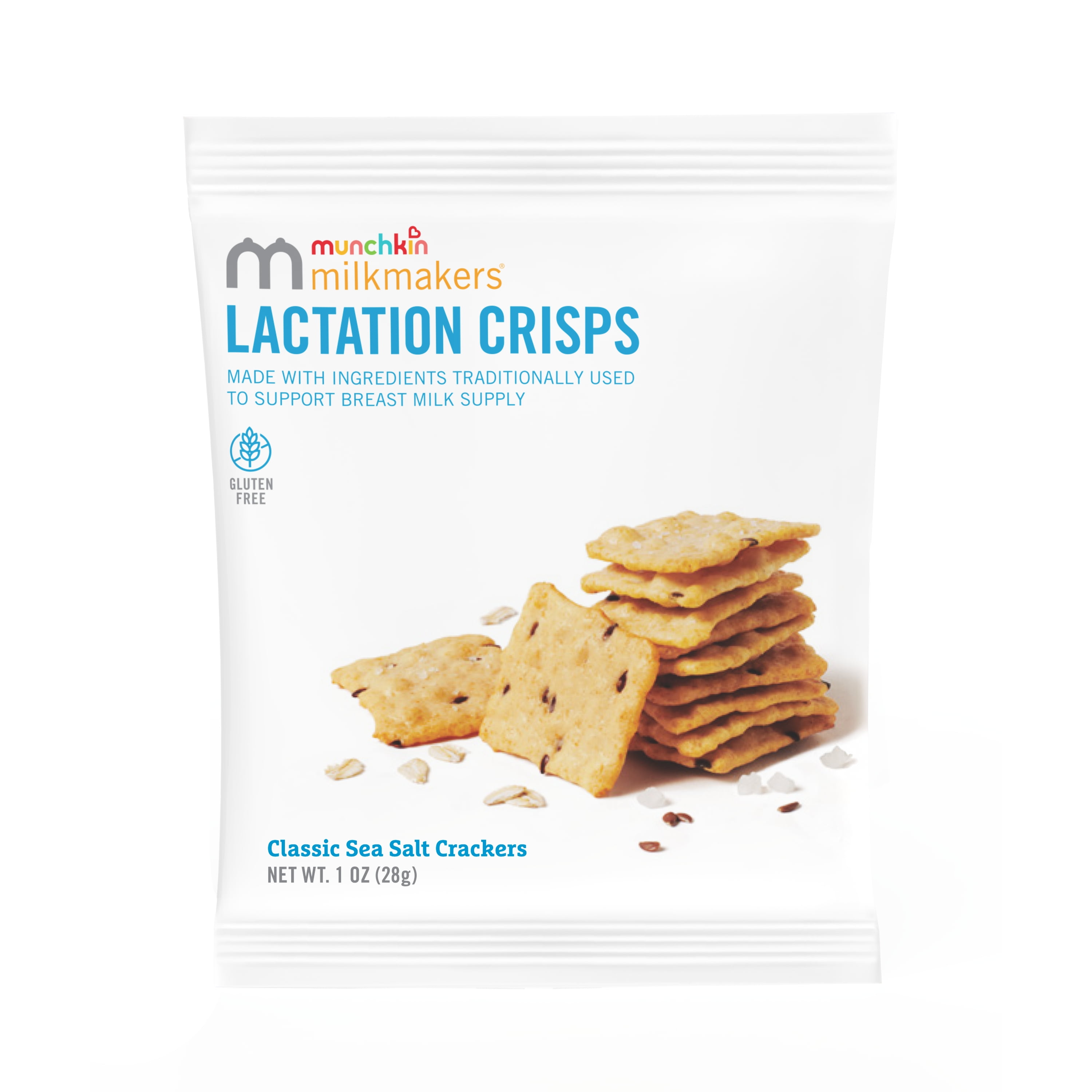 Munchkin® Milkmakers® Lactation Crisps, Sea Salt Crackers, 6 Count