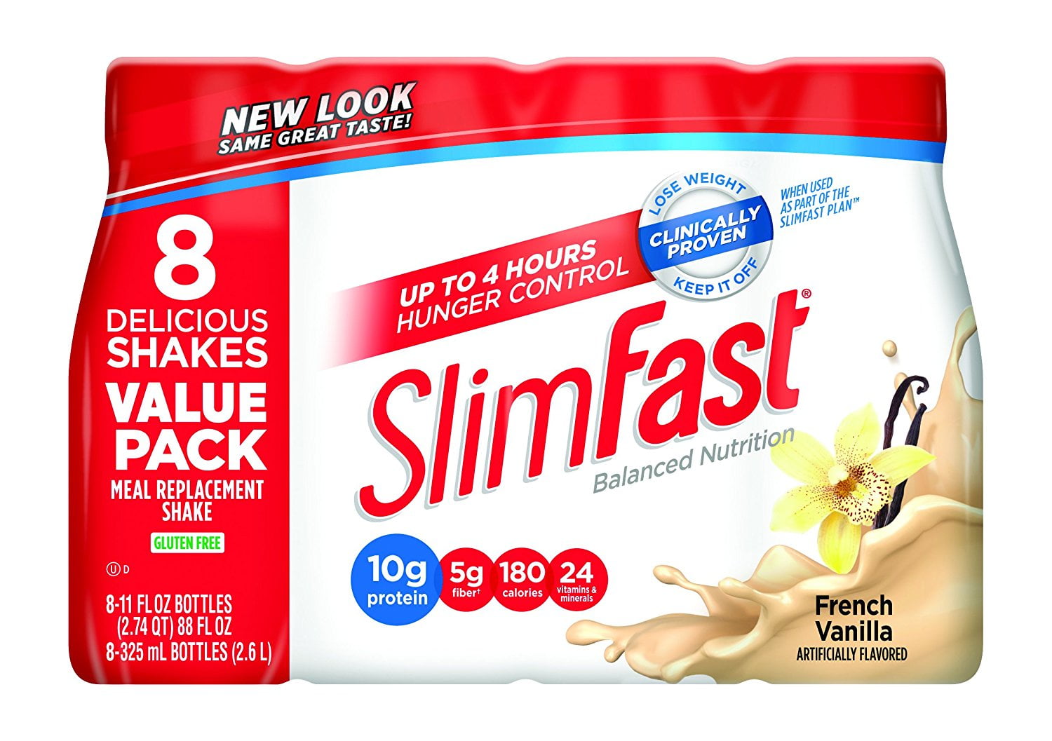 Slim Fast Original weight loss Meal Replacement RTD shakes with 10g of