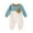 Blue, variant on Sngxgn Baby Boys Ruffle Bodysuit Solid Long sleeved Onesie Casual Plain Blouse Romper(Blue,100)