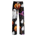 thumbnail image 4 of Halloween Pajama Pants Women Print Lounge Pants for Women, Soft Pj Pants Comfy Elastic Waist Sleepwear, Womens Halloween Pj Pants, Cozy Pajama Pants for Fall & Holiday, 4 of 5