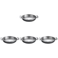 thumbnail image 1 of 4pcs Stainless Steel Pot Double Handle Pan Multi-function Paella Pan Korean Style Pot Kitchen Cooking Pan, 1 of 5