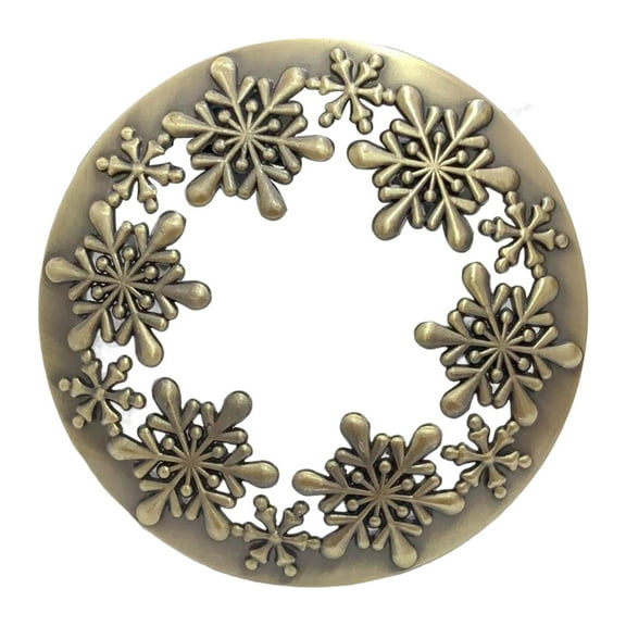 yotijay Antique Jar Candle Topper Evenly Hollow Out Patterns Candles Topper Bronze