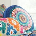 thumbnail image 2 of Levtex Home - Fantasia - Decorative Pillow (18in. Round) - Round Medallion - Blue, Orange, Teal and White, 2 of 3