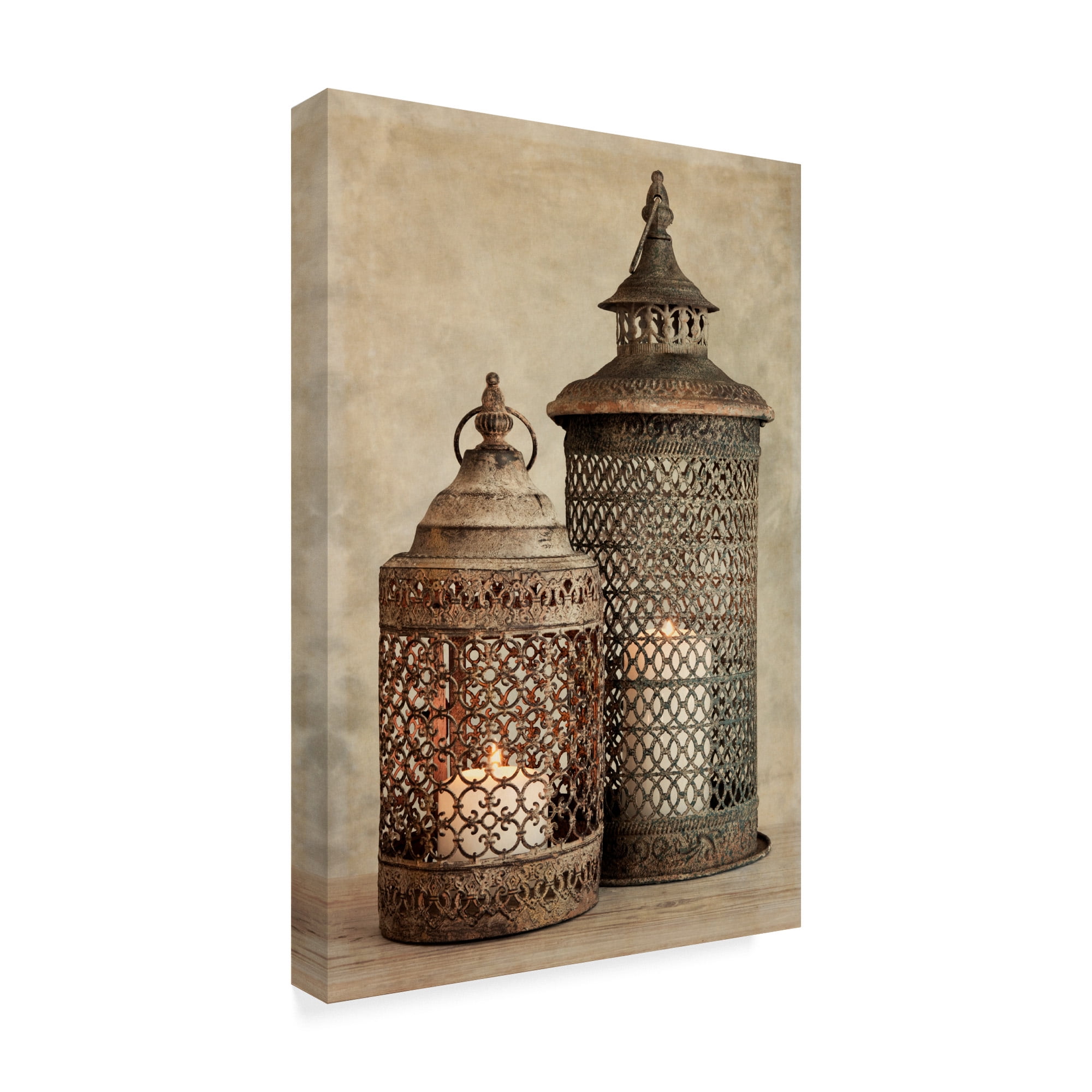 Trademark Fine Art '2 Lanterns' Canvas Art by Tom Quartermaine