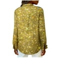 thumbnail image 4 of FNFYFH Sequin Tops for Women Plus Size Sparkly Button Down Shirt Long Sleeve Sequin Top Casual Party Club Clothes, 4 of 6