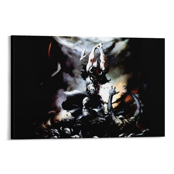 Frank Frazetta Painting Poster Illustrator Posters Canvas Art Poster and Wall Art Picture Print Modern Family bedroom Decor Posters 16x24inch(40x60cm)