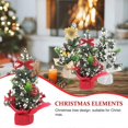 thumbnail image 4 of Christmas Tree Decor Mini Artificial Ornament for Desktop Decoration 3Pcs, 4 of 4