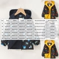 thumbnail image 3 of Gubotare Raincoat for Boys Toddler Boys Dinosaur Print Fleece Hooded Full-Zip Jacket 2-10 Years (Black,5-6 Years), 3 of 9