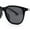 Shiny Black Silver - Black, variant on Polarized Fancy Gentlemans Horn Rim Sleek Plastic Rectangle Sunglasses Tortoise - Brown