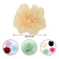 thumbnail image 3 of Organza-Flower Burning Edge Fabric Floral Flower Handmade Flower Hair Accessorry Clothing Flower Ornament Women, 3 of 4