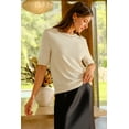 thumbnail image 4 of Arach&Cloz Women's Wool Blend Elegant Crew Neck Sweaters for Fall 2025, 4 of 6