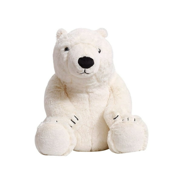 SUTENGDA Polar Bear Stuffed Animal Plush Lifelike Soft Cute Polar Bear with Kawaii Polar Bear Plush Toy for Kids Children Family Xmas Birthday Gift