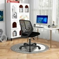 thumbnail image 2 of Costway Height-adjustable Ergonomic Kids Desk Chair with Universal Casters Working Chair Black, 2 of 10