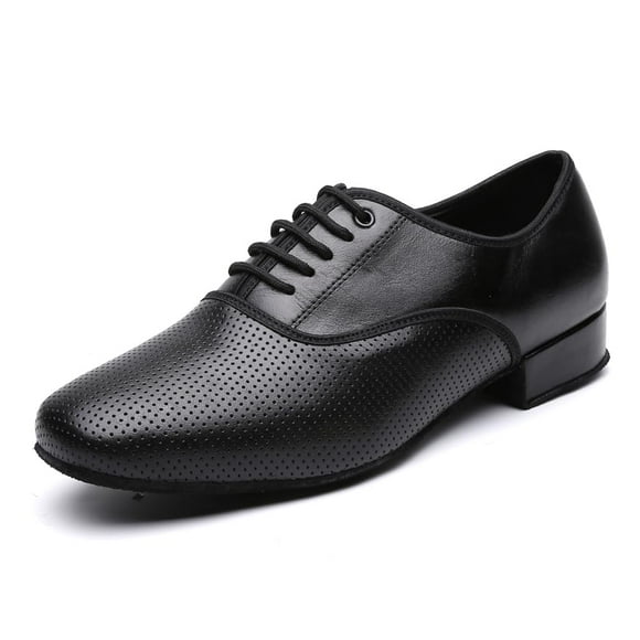 Men's Black Ballroom Latin Performance Shoes Waltz Modern Dancing Practice Shoe