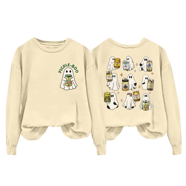 WEAIXIMIUNG Sweat-Shirt Personnalisé avec Photo Pull Tendance pour Femmes Imprimé Lettre Col Rond pour Automne & Hiver