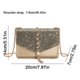 thumbnail image 5 of Bolso de mano para mujer Borla de cadena de PU de gran capacidad para viajes de oficina (Oro), 5 of 8