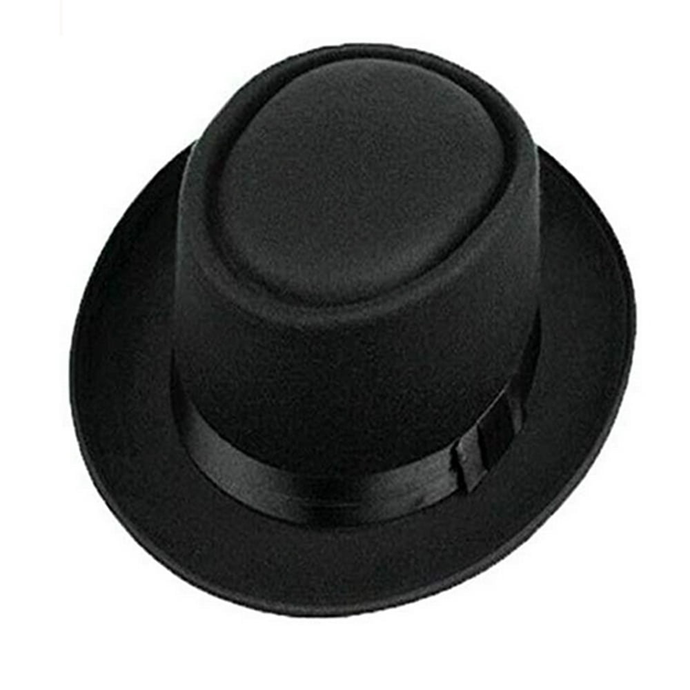 Men Women Hard Felt Pork Pie Cap Fedora Bowler Hat Derby Homburg