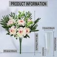 thumbnail image 2 of Artificial Cemetery Flowers, Spring Memorial Flowers with Vase, Outdoor Grave Flowers Decorations, Artificial Pink Hydrangea Bouquet, Set of, 2 of 5