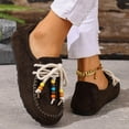 thumbnail image 4 of Chaussures de Course pour Femmes, Mode Décontractée, Style Ethnique, Fermetures Tendance, Confortables, Plates, Pantoufles pour Femmes, 4 of 9