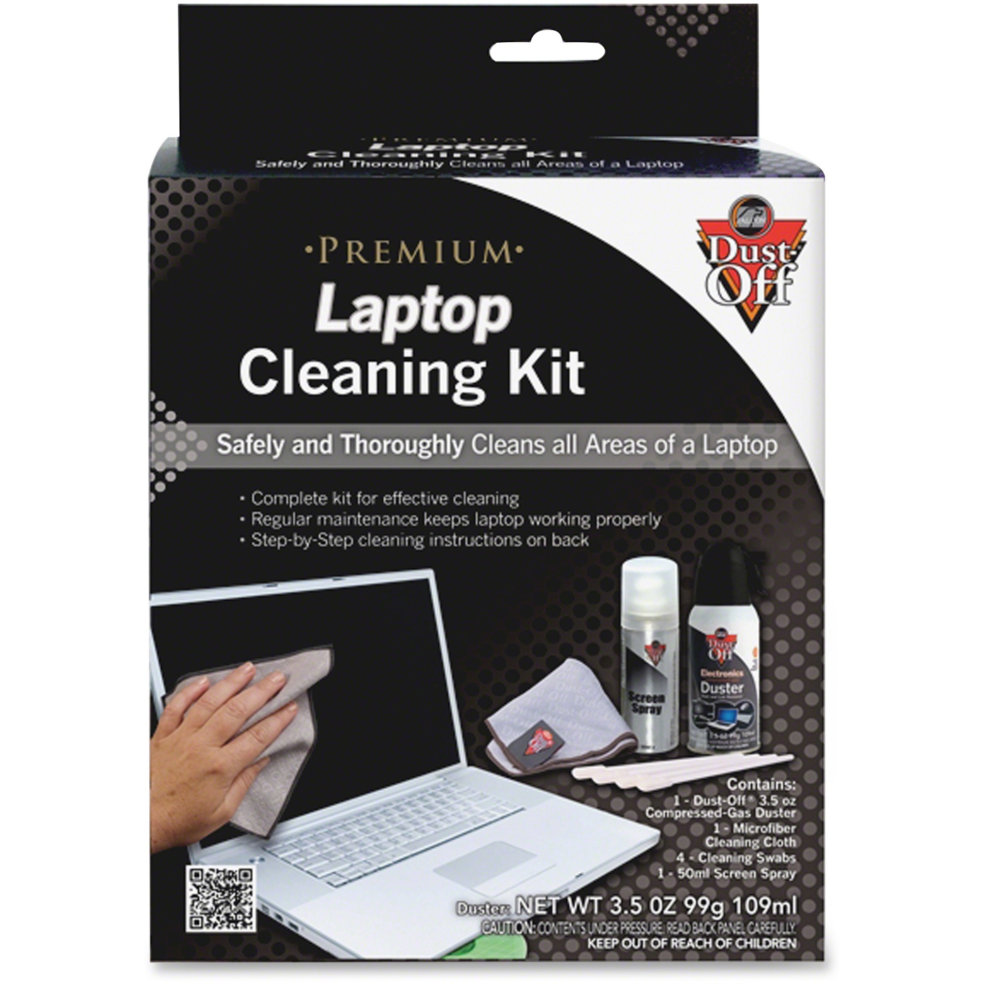 DustOff Computer Care Cleaning Kit For Notebook 7 / Kit Black, Gray