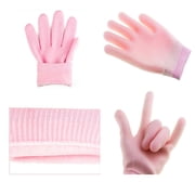 Pinkiou Gel Gloves Gel Socks Hand Gloves Foot Care Socks Exfoliating Heel Care Moisturizing (Cherry Color, Gloves + Socks)
