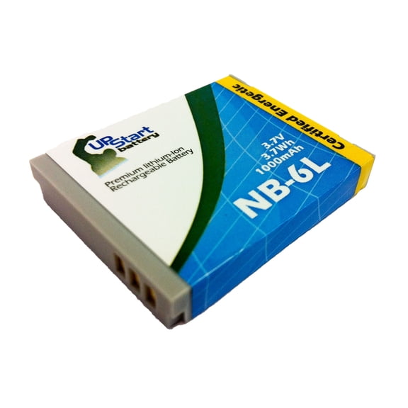 UpStart Battery Canon IXUS 105 Battery - Replacement for Canon NB-6L Digital Camera Battery (1000mAh, 3.7V, Lithium-Ion)