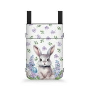 COEQINE Easter Crutch Case Rabbit Broken Foot Underarm Crutch Pouch Cane Bag Water-Resistant Forearm Crutch Bag Pouch Soft Mobility Cane Pouch Easter Crutch Decoration