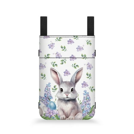 COEQINE Easter Crutch Case Rabbit Broken Foot Underarm Crutch Pouch Cane Bag Water-Resistant Forearm Crutch Bag Pouch Soft Mobility Cane Pouch Easter Crutch Decoration