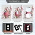thumbnail image 3 of Light Switch Cover Switch Plate Outlet Cover Plug Cover for Electrical Duplex Outlets Colorful Musical Notes with Flowers, 3 of 6