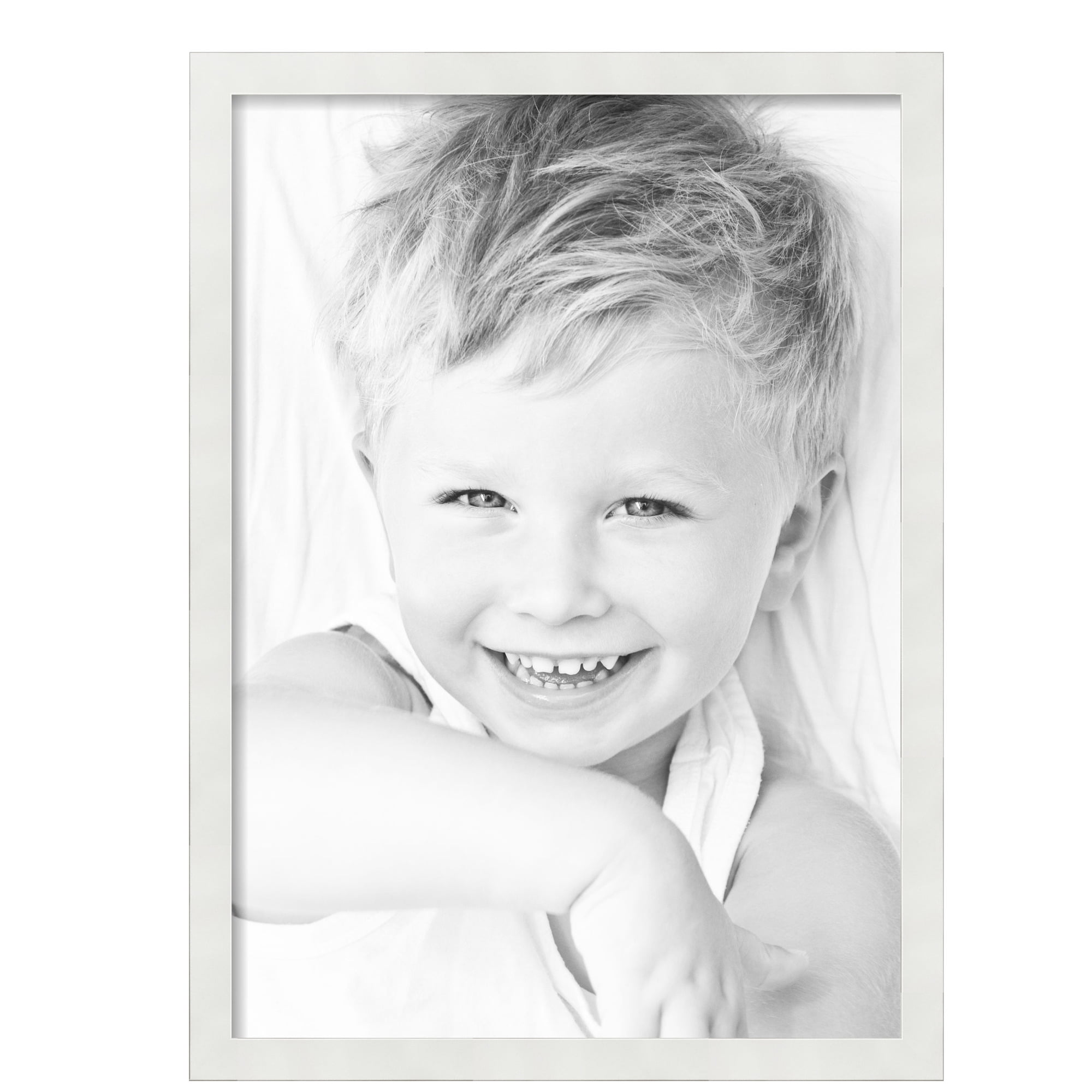 ArtToFrames 20" x 28" White Picture Frame, 20x28 inch White MDF Poster Frame (WOM-5179)