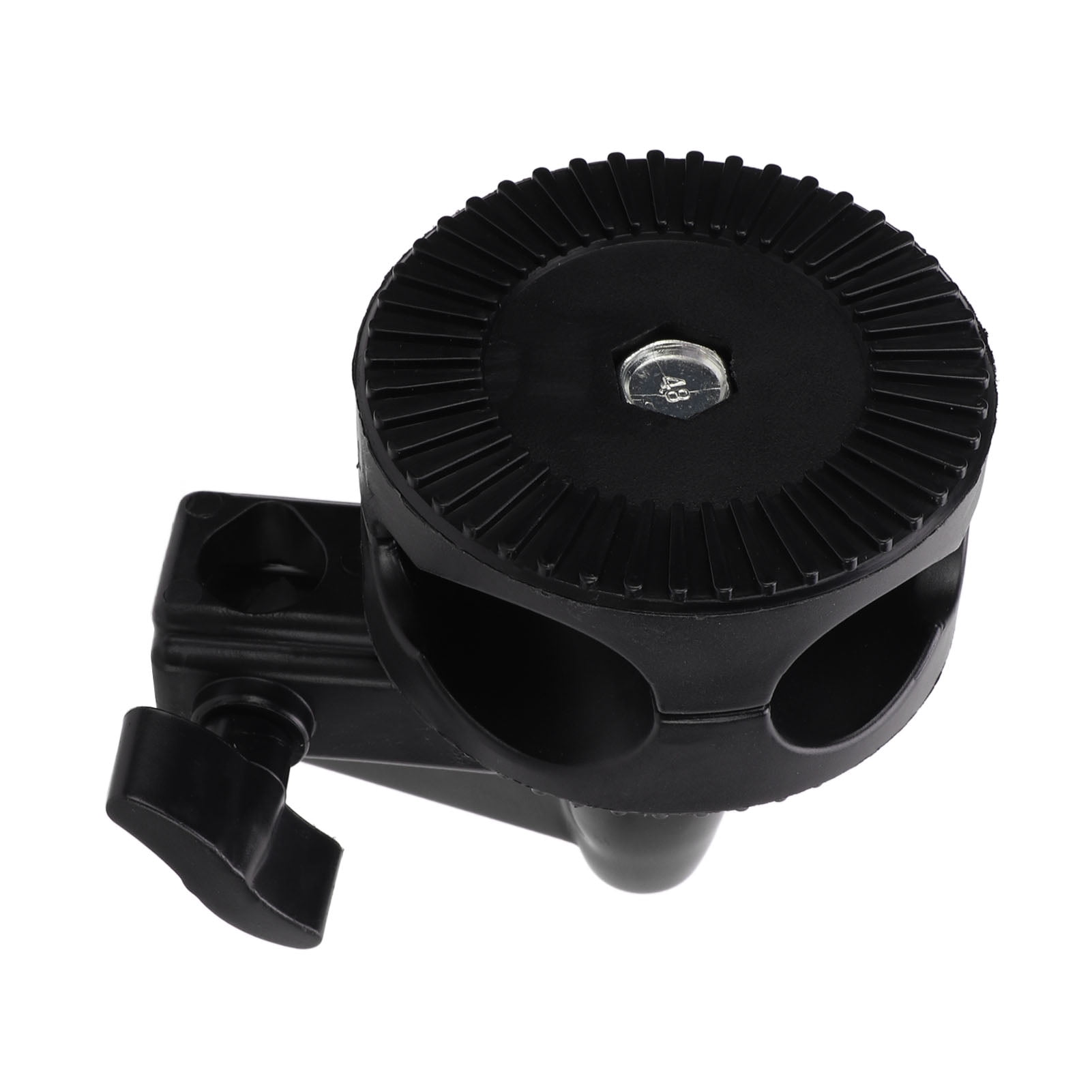 Crtynell Clamp Clip Holder For Light Stand,Photography Reflector Holder Single Wheel Turntable