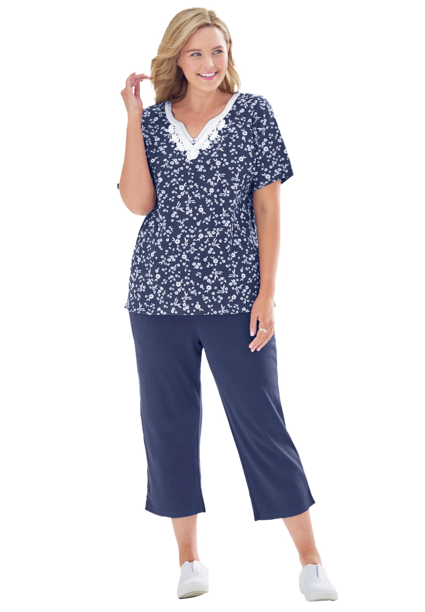 capri outfits for plus size